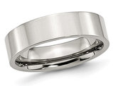 Men's Chisel 6mm Stainless Steel Comfort Fit Wedding Band Ring